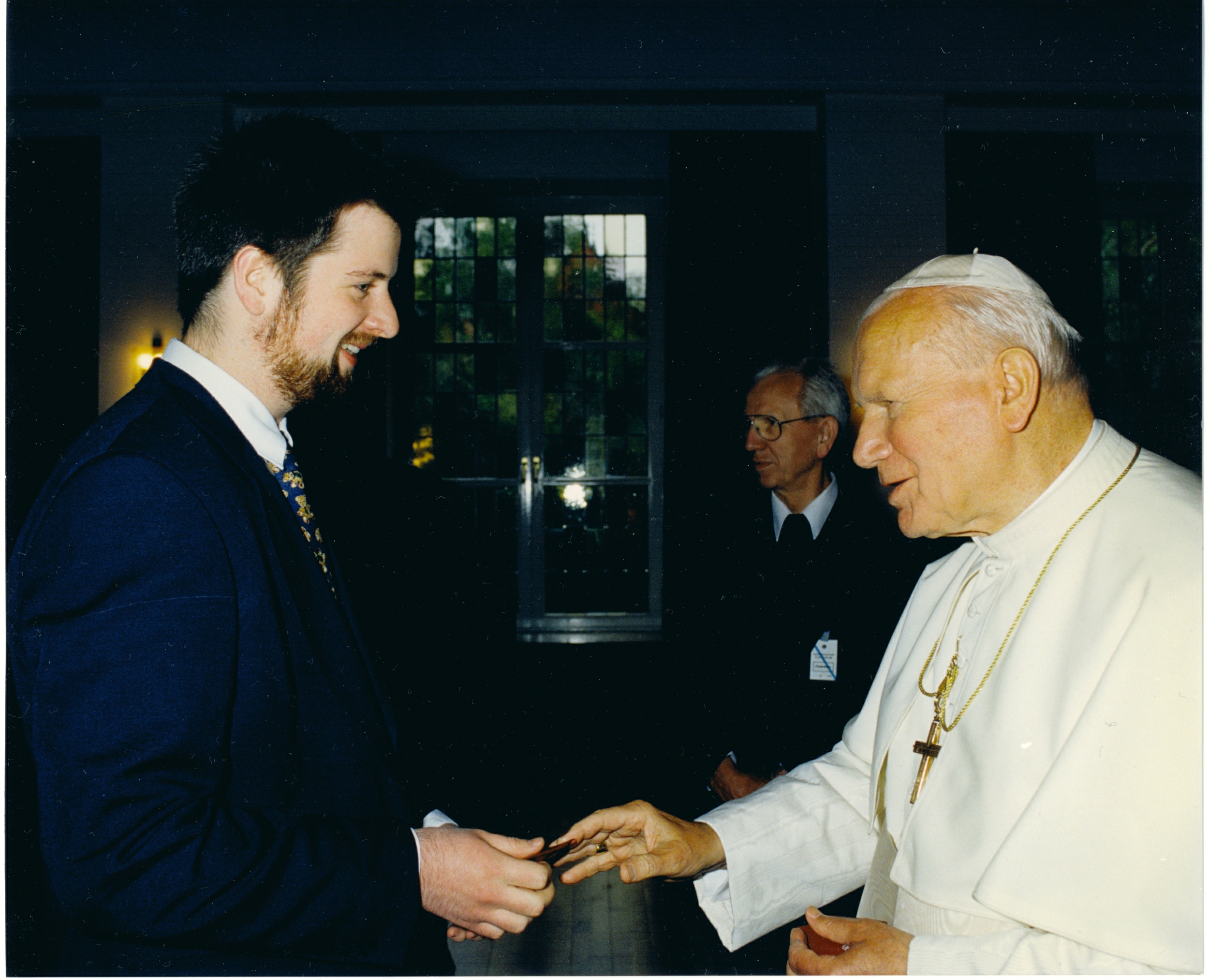 Stefan und Papst Johannes Paul II