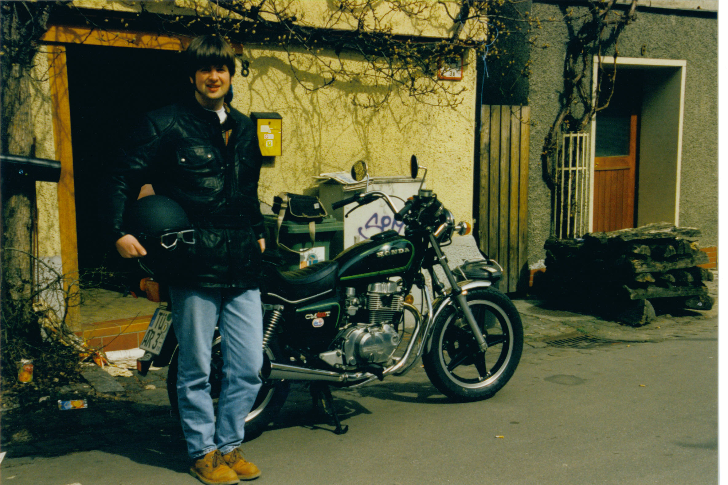 Stefan mit Motorrad